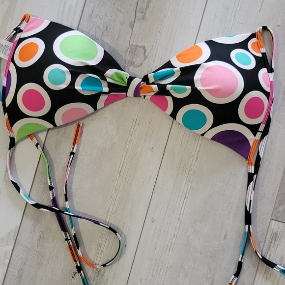 Cute poka dot bikini top. Size L - Picture 1 of 2